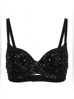 Sequin detailed bra